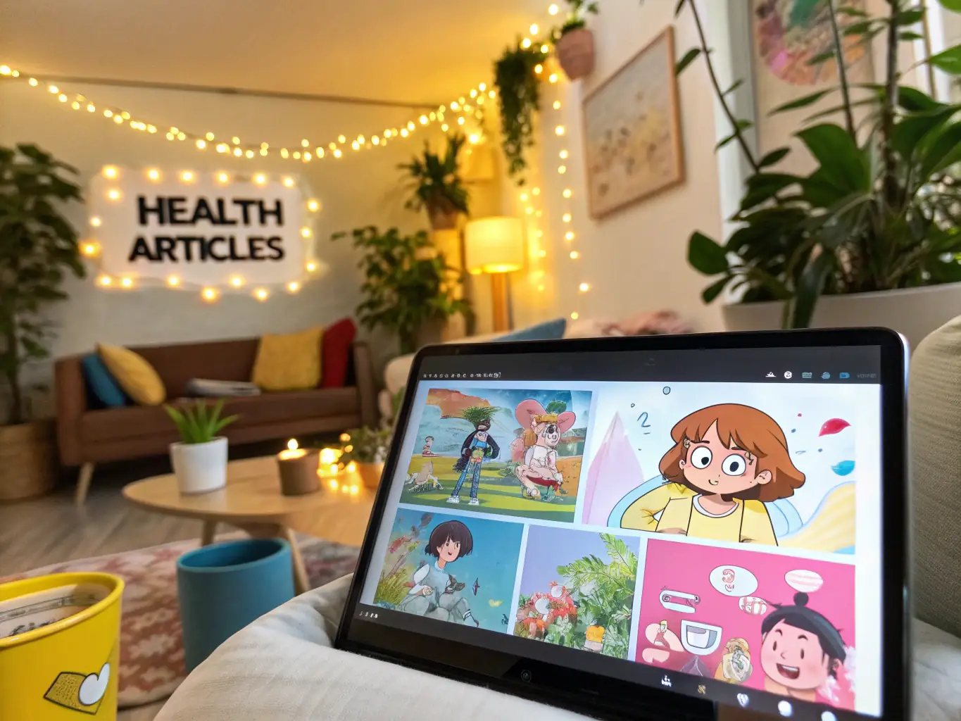A vibrant blog website focused on health and wellness tips, featuring a clean layout and easy navigation, designed to engage and inform readers.